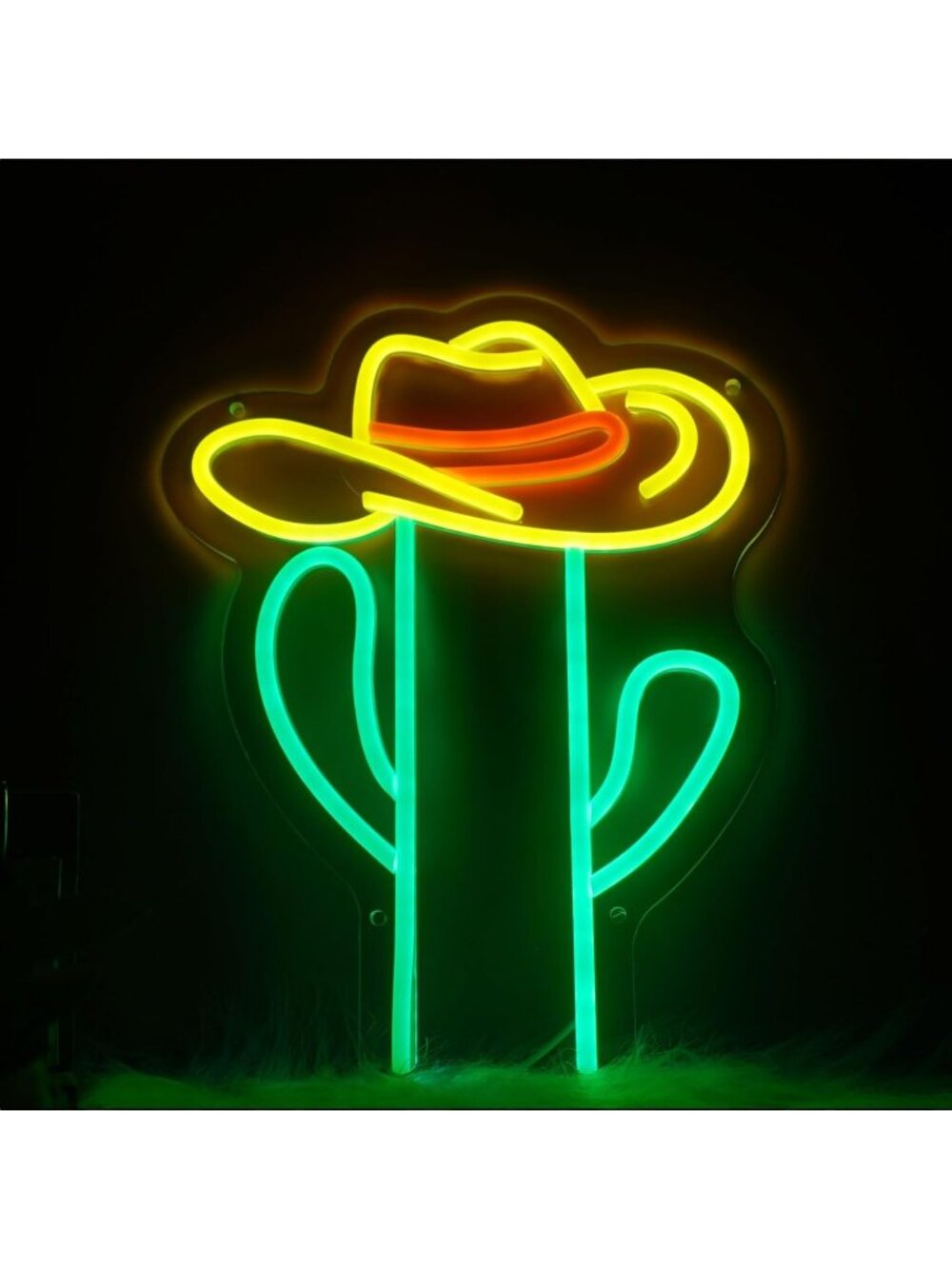 Cactus Plant LED Neon Sign Dimmable LED Light Cactus Neon Light Sign Girly Theme